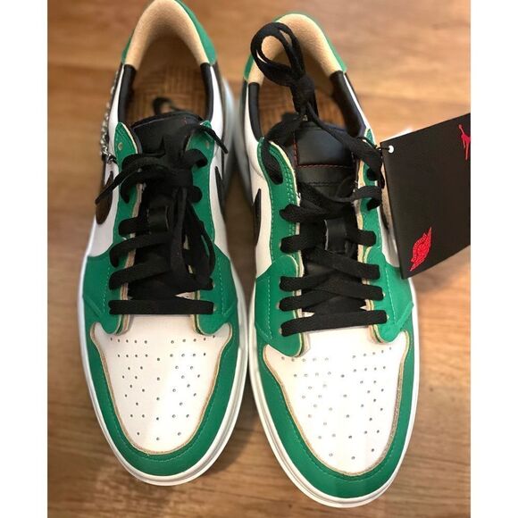 WMS 12 - Men 10.5 Nike Air Jordan 1 Elevate Low ‘Lucky Green’ DQ8394-301 NWOB M - Picture 13 of 13